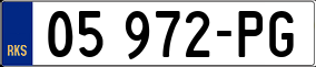 Trailer License Plate